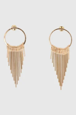 Aretes colgantes círculo barras asimétricas