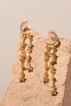 Aretes luna brillos