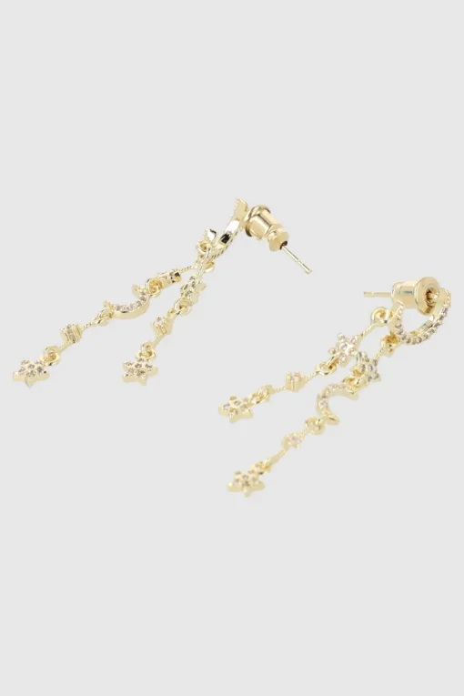 Aretes luna brillos