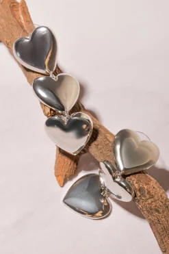 Aretes triple corazon