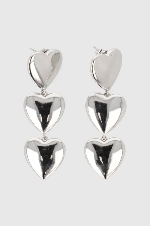 Aretes triple corazon