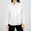 Blusa cuello polo manga larga