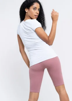 Blusa manga corta cuello v