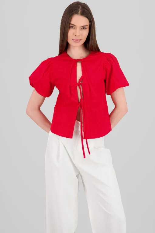 Blusa manga globo con lazos Hypsters