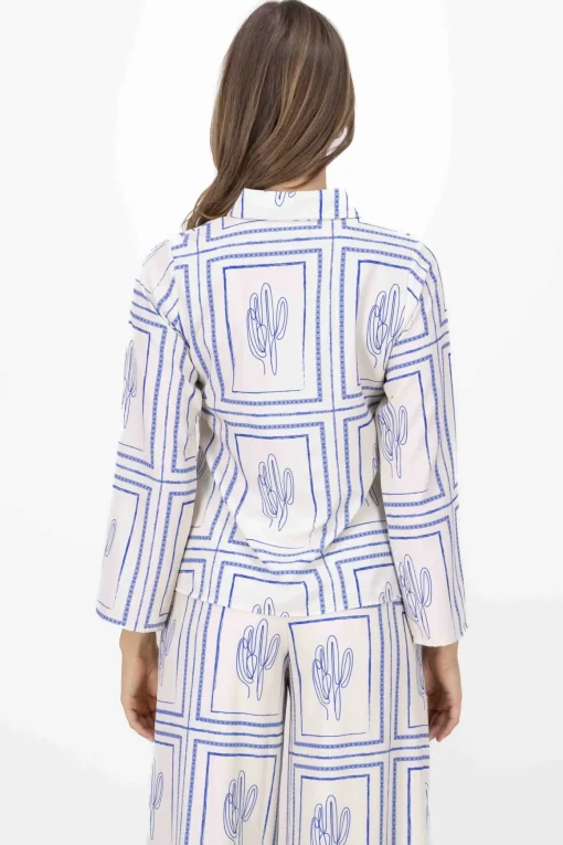 Blusa manga larga cactus