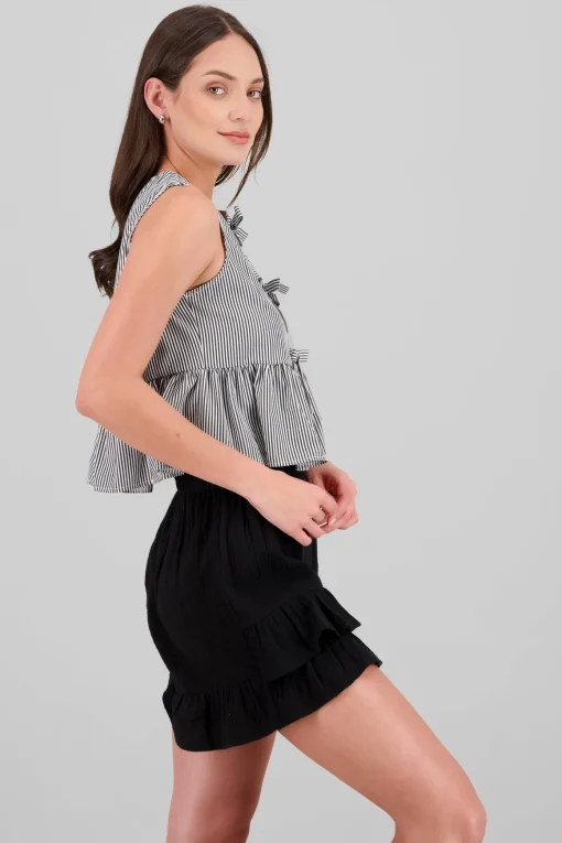 Blusa rayas detalle moños