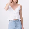Blusa tirantes textura cinta