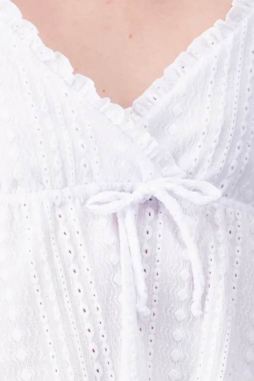 Blusa tirantes textura cinta