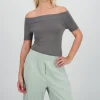 Bodysuit Liso Hombros Descubiertos
