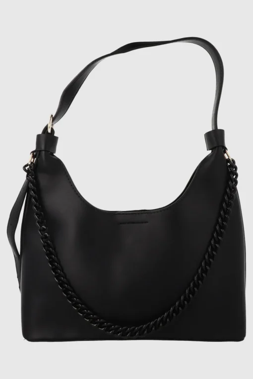 Bolsa baguette cadena monocolor