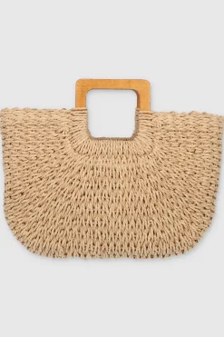 Bolsa con asas madera