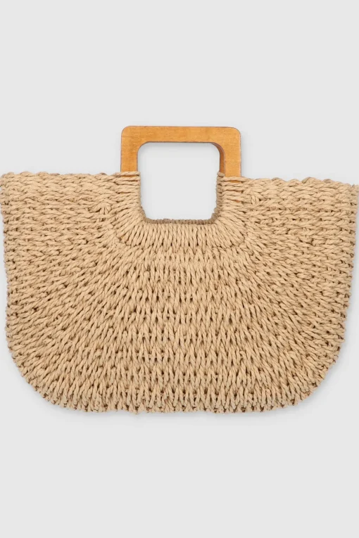 Bolsa con asas madera