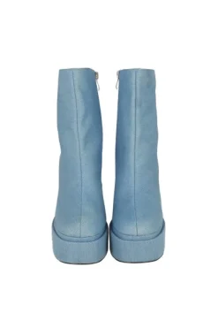 Bota plataforma denim