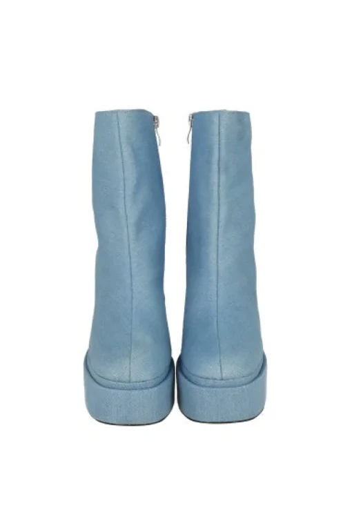 Bota plataforma denim