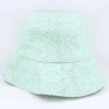 Bucket hat bordado flores brillo