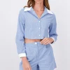 Camisa Crop Contraste