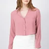 Camisa Crop Escote