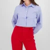 Camisa crop manga larga rayas