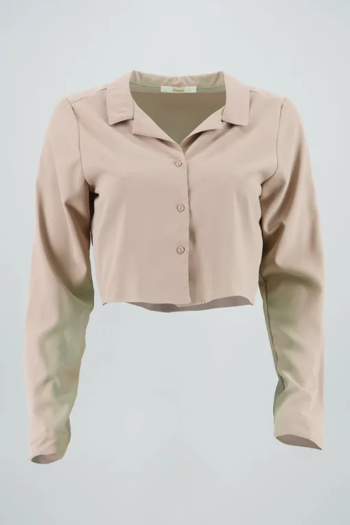Camisa Lisa Manga Larga