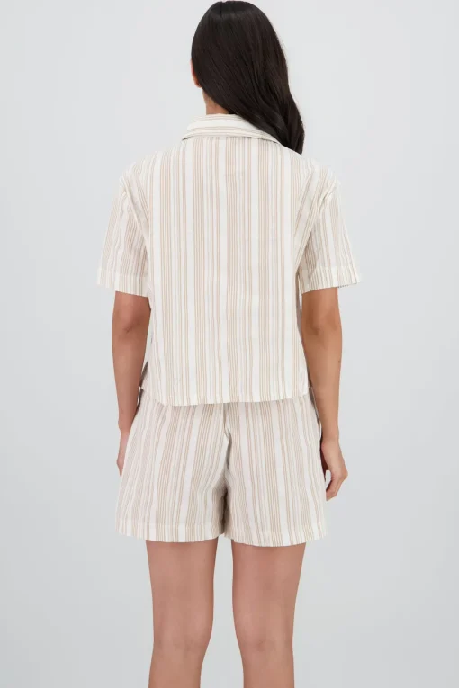 Camisa manga corta detalle moños