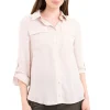 Camisa manga larga bolsos maxi