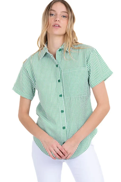 Camisa M/C rayas