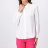 Camisa monocolor satinada