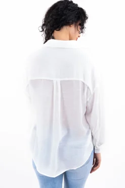 Camisa oversize cuello v