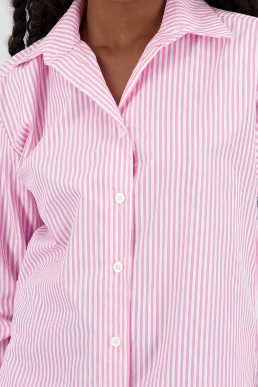 Camisa oversize detalle rayas