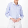 Camisa rayas puños y cuello contraste color Hyps