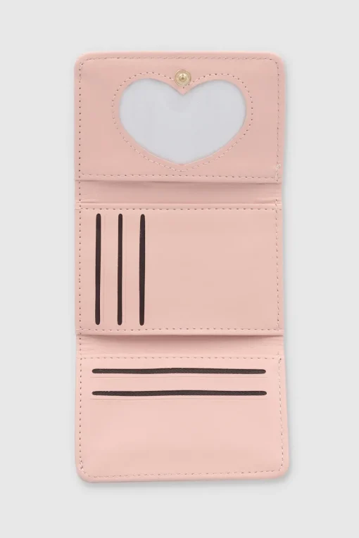 cartera chevron corazon