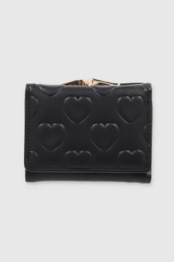 Cartera pequeña textura corazones