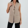 Chaleco de rayas sastre oversized