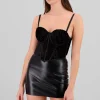 Corset terciopelo brillos