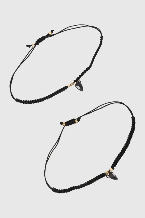 Dúo Pulseras Corazón Imán