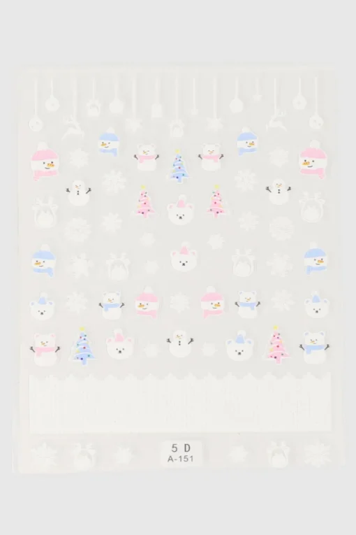 Estampas uñas navideñas personajes