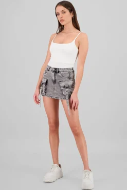 Falda Cargo 2 Bolsas