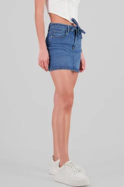Falda mini cinto