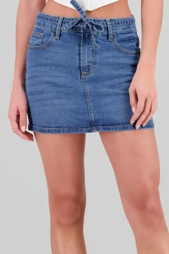 Falda mini cinto