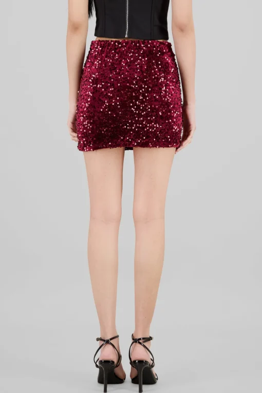 Falda mini lentejuelas