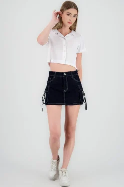 Falda short cargo