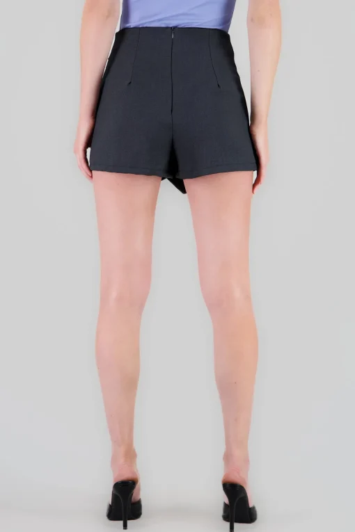 Falda short corte asimetrico pret ancha hypsters