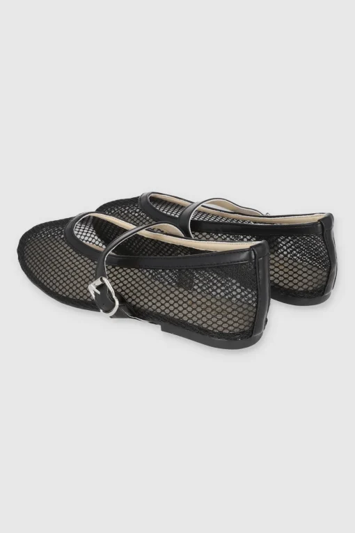 Flat mary jane mesh