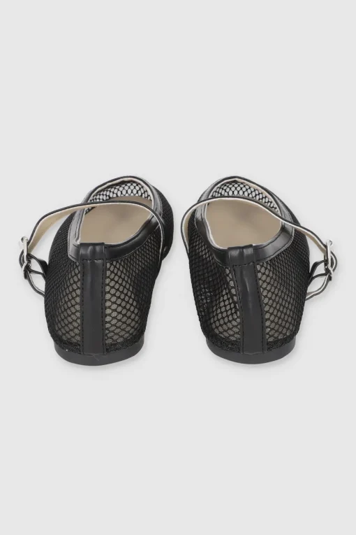 Flat mary jane mesh