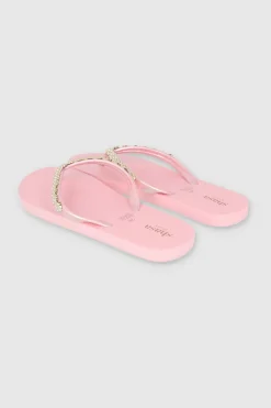 Flip Flops Chinela Flor Brillos