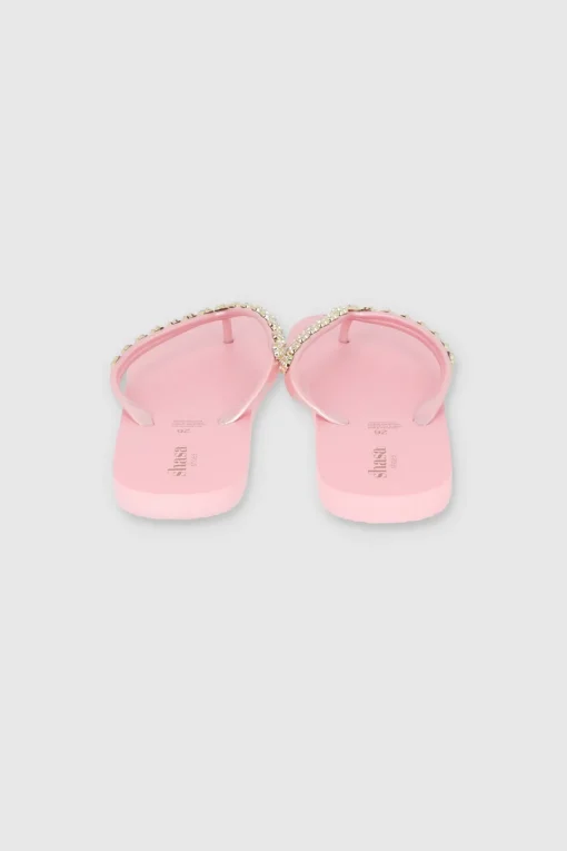 Flip Flops Chinela Flor Brillos