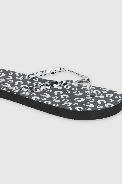 Flip Flops Monocolor Animal Print
