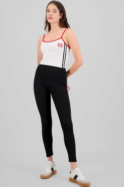 Leggings con peluche por dentro liso