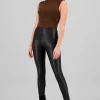 Leggings efecto piel lisos