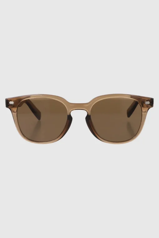 Lente wayfarer pasta delgada detalle metalico